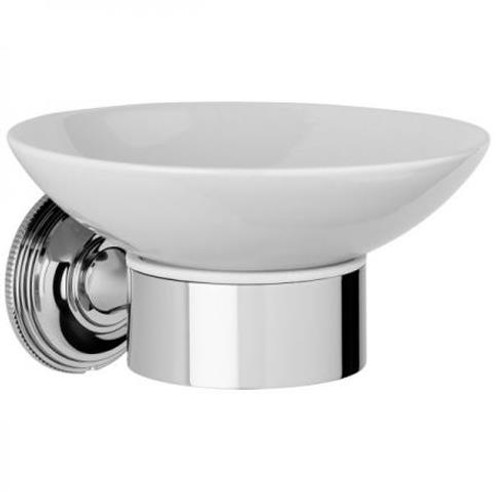 White Ceramic Samuel Heath Style Moderne Soap Dish