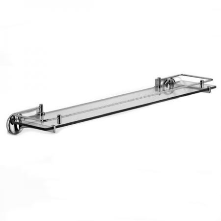 Chrome Plated Samuel Heath Glass Shelf