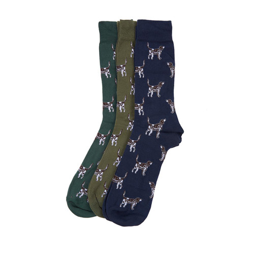 Multi Barbour Mens Pointer Socks Gift Set