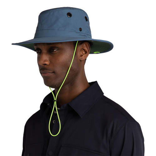 Blue/Green TWS1 Hat On Model