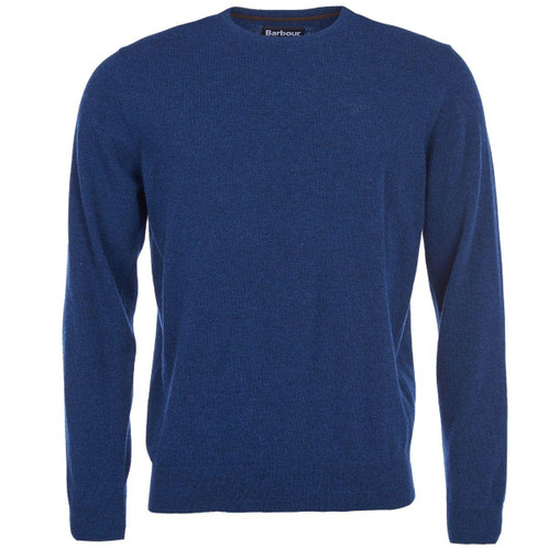 Deep Blue Barbour Essential Lambswool Crew Neck Jumper