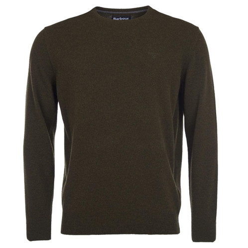 Seaweed Barbour Essential Lambswool Crew Neck Jumper