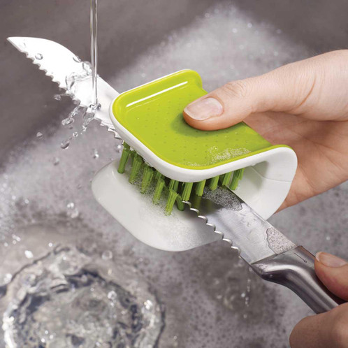 Green Joseph Joseph BladeBrush Knife Cleaner knife