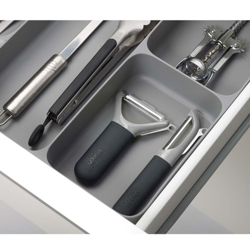 Grey Joseph Joseph DrawerStore Cutlery Utensil and Gadget Organiser drawer