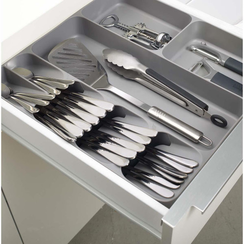 Grey Joseph Joseph DrawerStore Cutlery Utensil and Gadget Organiser drawer2