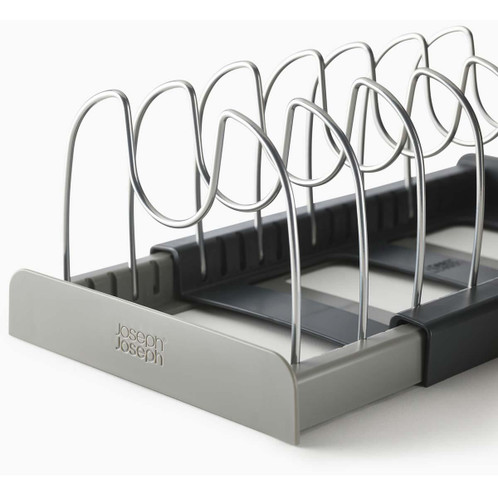Grey Joseph Joseph DrawerStore Expanding Cookware Organiser DETAIL