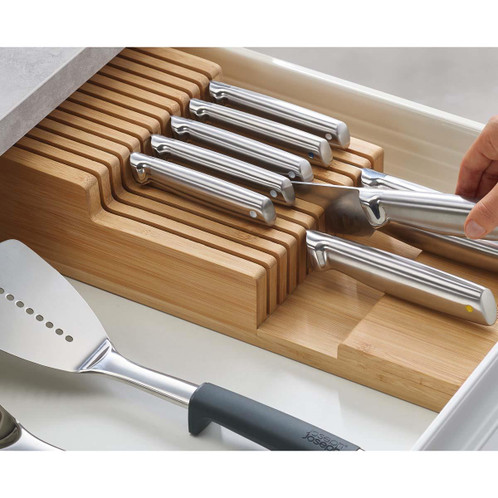 Bamboo Joseph Joseph DrawerStore Bamboo 2-tier Knife Organiser LS2