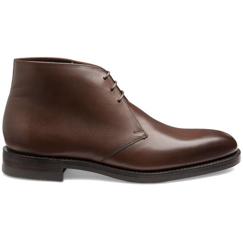 Dark Brown Loake Mens Pimlico Chukka Boots Side Dark Brown Loake Mens Pimlico Chukka Boots Side