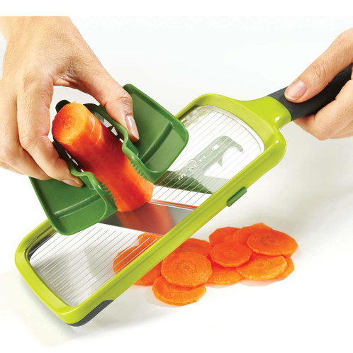 Green Joseph Joseph Multi-Grip Mandoline carrot