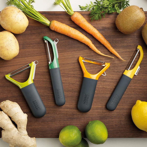 Green Joseph Joseph Multi-Peel Y Shaped Peeler set