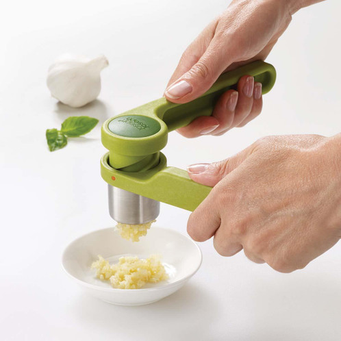 Green Joseph Joseph Helix Garlic Press PRESS