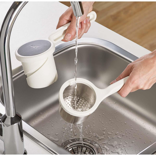 White Joseph Joseph Helix Potato Ricer WASH