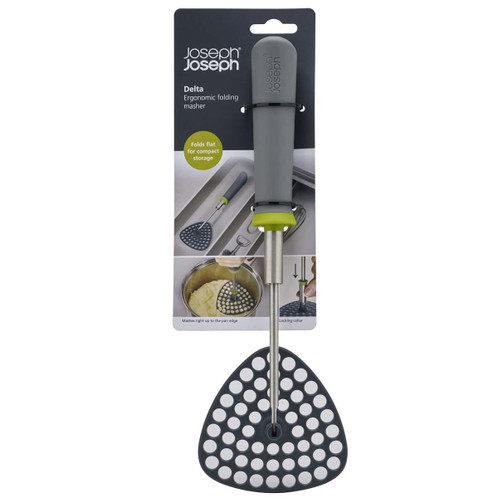 Grey/Green Joseph Joseph Delta Folding Masher packaging