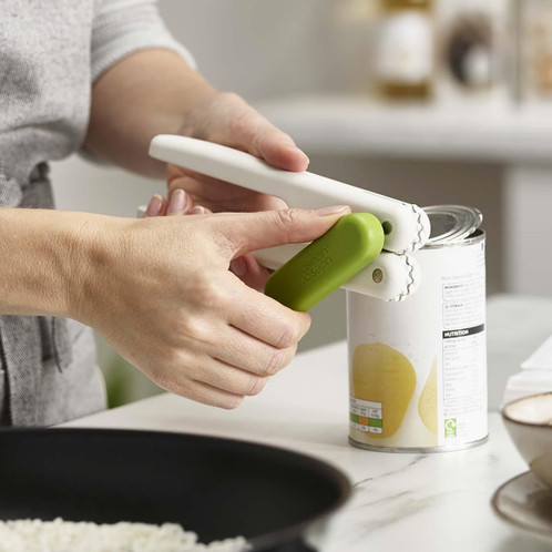 White/Green Joseph Joseph Pivot 3-in-1 Can Opener LS