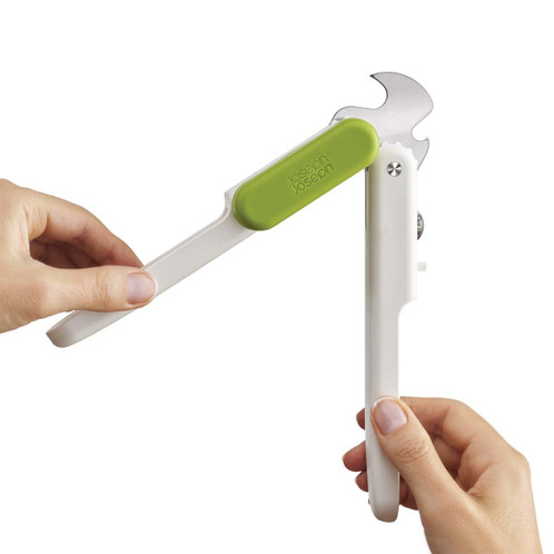 White/Green Joseph Joseph Pivot 3-in-1 Can Opener APART