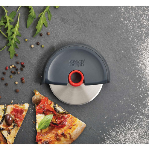 Grey/Red Joseph Joseph Disc Easy-clean Pizza Wheel LS2