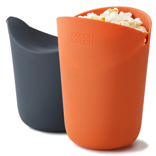 Orange/Grey Joseph Joseph M-Cuisine Single- Serve Popcorn Maker