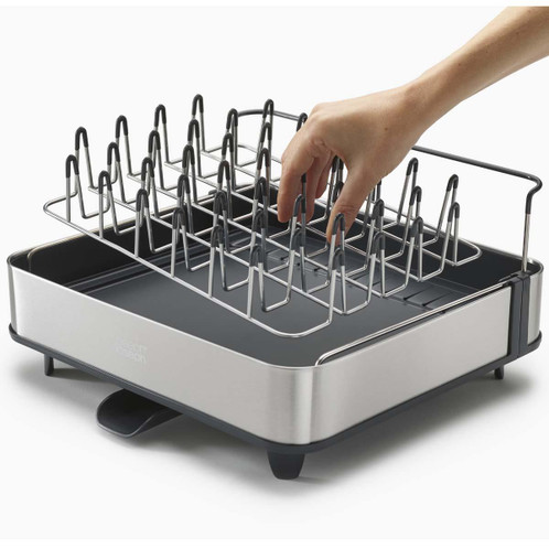 Grey Joseph Joseph Extend Steel Expandable Dish Rack TRAY