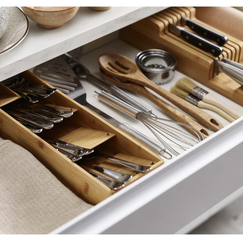 Bamboo Joseph Joseph DrawerStore Bamboo Cutlery Organiser LS2