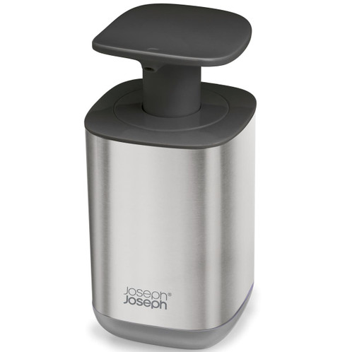 Grey Joseph Joseph Steel Presto Soap Pump