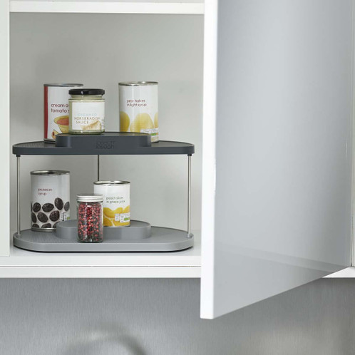 Grey Joseph Joseph CupboardStore 2-tier Rotating Organiser LS3