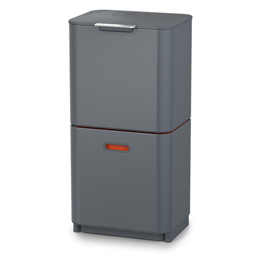 Graphite Joseph Joseph Totem Max 60L Waste & Recycling Bin