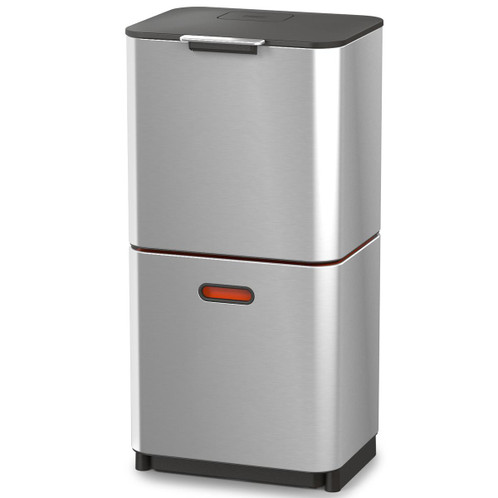 Stainless Steel Joseph Joseph Compact 40L Waste & Recycling Bin