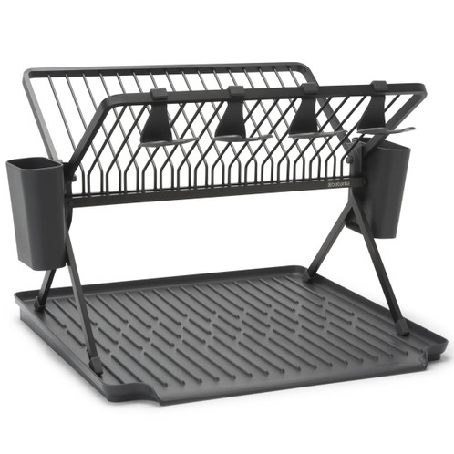 Dark Grey Brabantia Foldable Large Dish Drying Rack