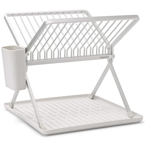 Light Grey Brabantia Foldable Dish Drying Rack