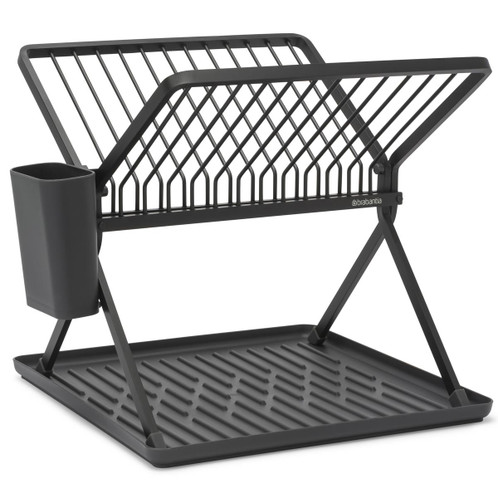 Dark Grey Brabantia Foldable Dish Drying Rack