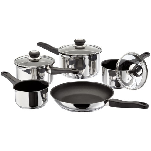 Judge Vista 5 Piece Non Stick Draining Saucepan Set