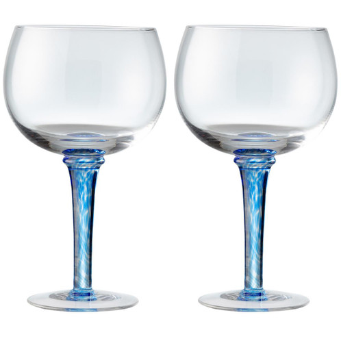 Denby Imperial Blue Gin Glass Pack Of 2