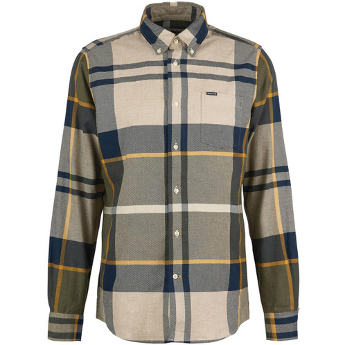 Forest Slate Barbour Mens Dunoon Tailored Shirt