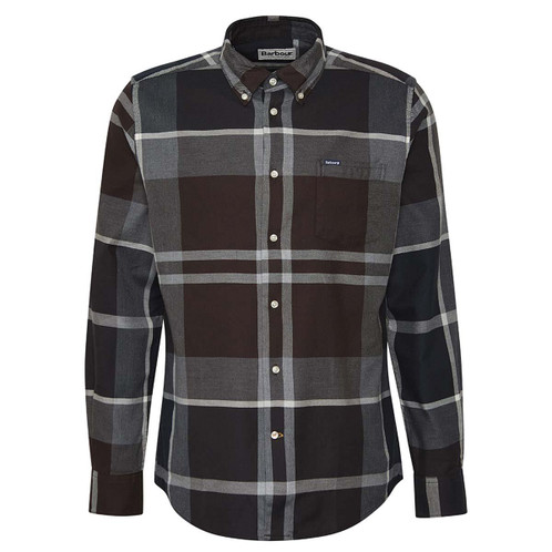 Midnight Oak Tartan Barbour Mens Dunoon Tailored Shirt
