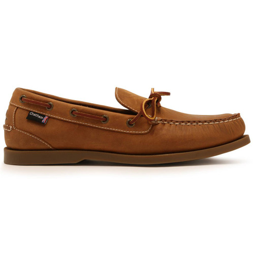 Walnut Chatham Mens Saunton G2 Deck Shoes Side View