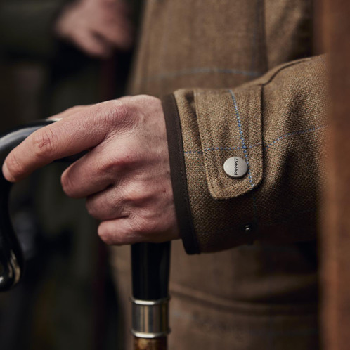 Schoffel Mens Ptarmigan Tweed Classic Coat Sleeve