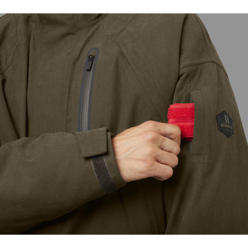 Willow Green Harkila Mens Driven Hunt HWS Insulated Jacket Sleeve Pocket Detail
