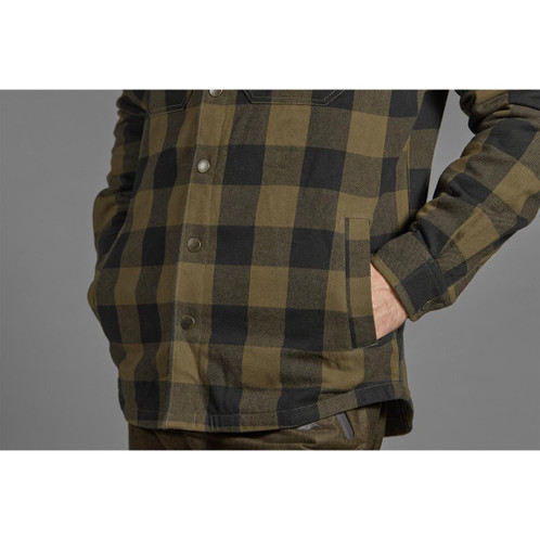 Green Check Seeland Mens Canada Shirt Lifestyle