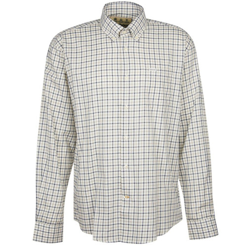 Navy Barbour Mens Preston Regular Fit Shirt