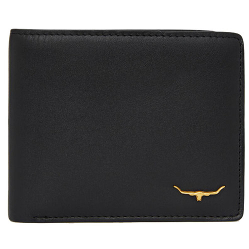 Black R. M. Williams Mens City Slim Bi-Fold Wallet