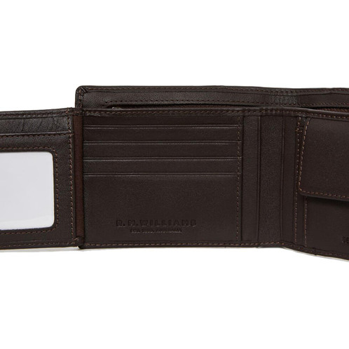 Brown R.M. Williams Mens Wallet With Coin Pocket And Tab Card Slots
