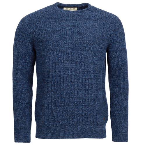 Navy Barbour Mens Horseford Crew Jumper