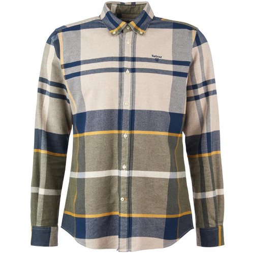 Forest Mist Barbour Mens Iceloch Tailored Shirt