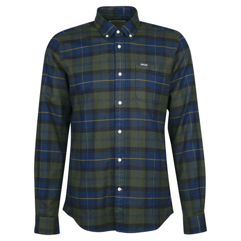 Olive Night  Barbour Mens Kyeloch Tailored Shirt