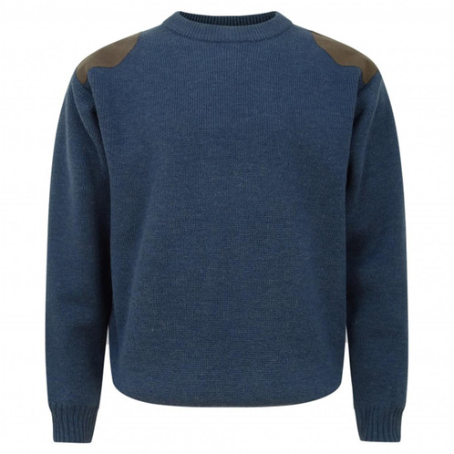 Marled Navy Hoggs Of Fife Melrose Hunting Pullover