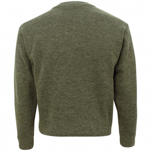 Soft Green Hoggs Of Fife Melrose Hunting Pullover Back