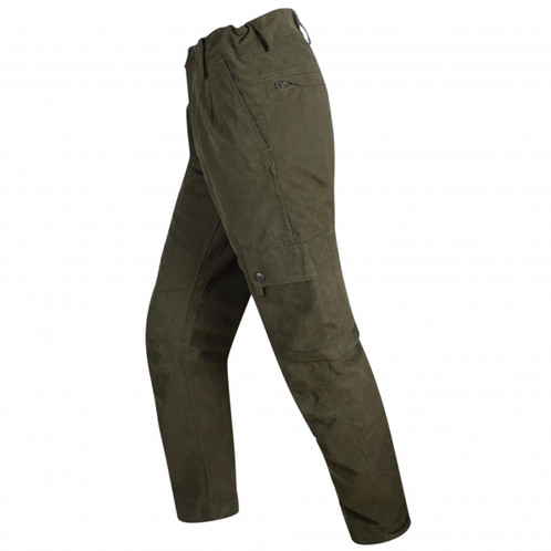 Dark Green Hoggs Of Fife Struther Field Trousers Side