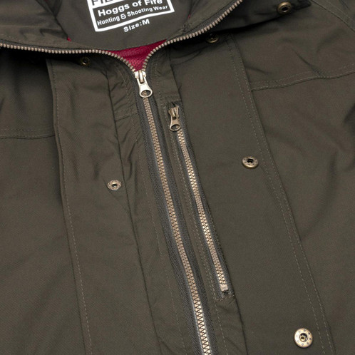 Hoggs Of Fife Mens Culloden Waterproof Jacket Zip Detail