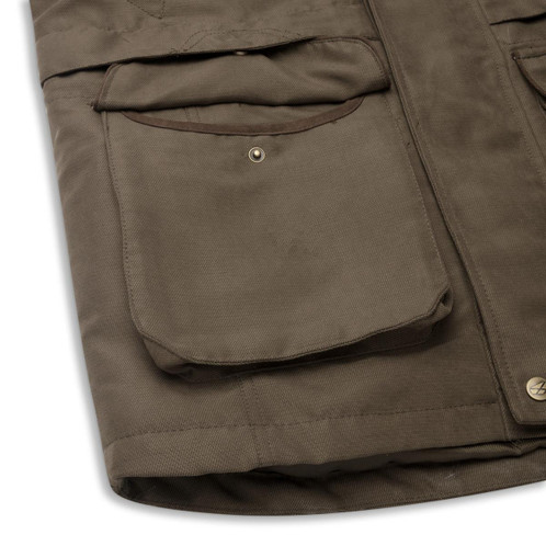 Olive Green Hoggs Of Fife Mens Kincraig Field Jacket Pocket