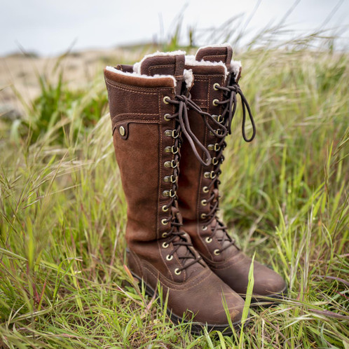 Dark Brown Ariat Womens Wythburn Tall H2O Boots Lifestyle